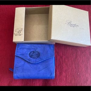 Royal blue Buxton bifold wallet w/change pocket BNWT